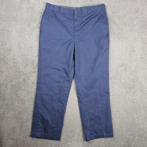 US Navy Military Utility Trousers Mens 38R x 34 Blue Workwear Pants
